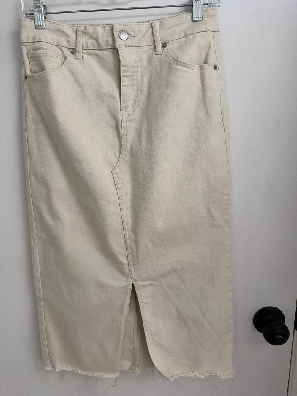 Marc New York cream stretch skirt